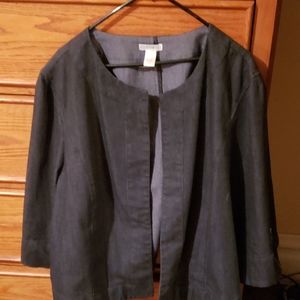 This is a fashion bug jean material blazer